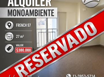Departamento de 1 ambiente, Avellaneda · Alquiler Monoambiente