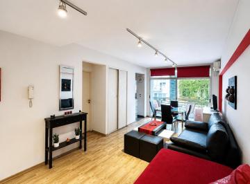 Departamento · 30m² · 1 Ambiente · Alquiler Departamento Monoambiente Amoblado en Palermo con Balcón, Piscina y Parrilla