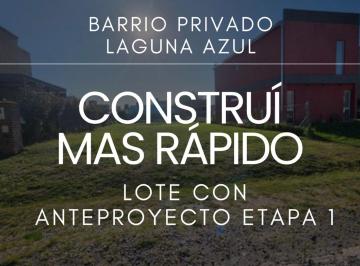 Terreno · 492m² · Lote Anteproyecto Etapa 1 Laguna Azul Ezeiza