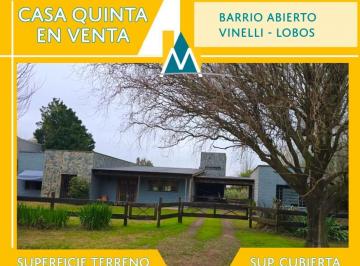 Casa · 180m² · 4 Ambientes · 2 Cocheras · Casa y Cabañas en Venta - Lobos - B° Vinelli