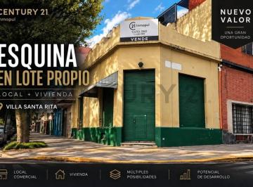Local comercial · 85m² · 3 Ambientes · Esquina en Lote Propio con Local + Vivienda | Villa Santa Rita