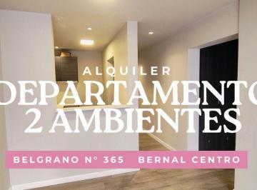 Departamento · 50m² · 2 Ambientes · Alquiler Dpto 2 Amb con Balcón - Bernal Centro