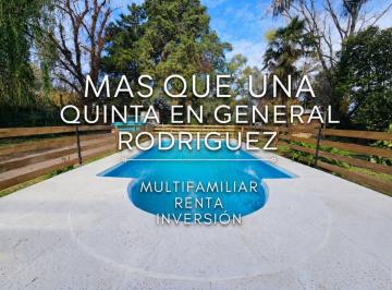 Quinta vacacional · 180m² · 5 Dormitorios · 4 Cocheras · Venta Quinta 7 Ambientes Pileta Gral Rodriguez