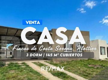Casa · 145m² · 5 Ambientes · 1 Cochera · Casa de 3 Dorm. a Estrenar, Costa Serena