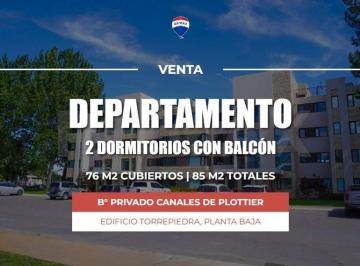 Departamento · 76m² · 3 Ambientes · Venta Departamento 2 Dorm con Balcón, B° Canales