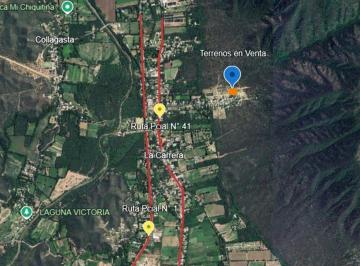 Terreno · 540m² · Se Venden 3 Terrenos en La Carrera, Fray m. Esquiú