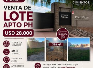 Terreno , Rodeo de la Cruz · Venta de Lote Apto PH B° Privado Plaza Rodeo - Guaymallen.