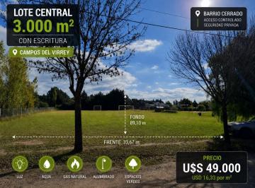 Terreno , Santa Ana · Vendo Lote Central de 3.000 m² con Escritura | Campos del Virrey | Usd 49.000