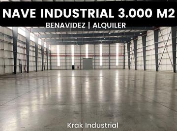 Bodega-Galpón · 3098m² · Nave Industrial en Alquiler en Parque Logístico Norlog de 3.000 m²