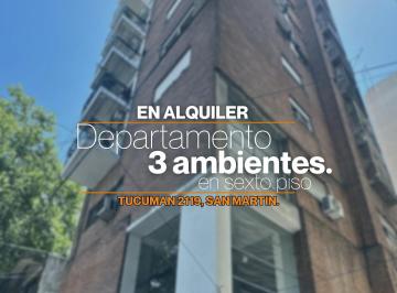 Departamento de 3 ambientes, General San Martín · Departamento 3 Ambientes en Alquiler Ubicado en San Martin Centro