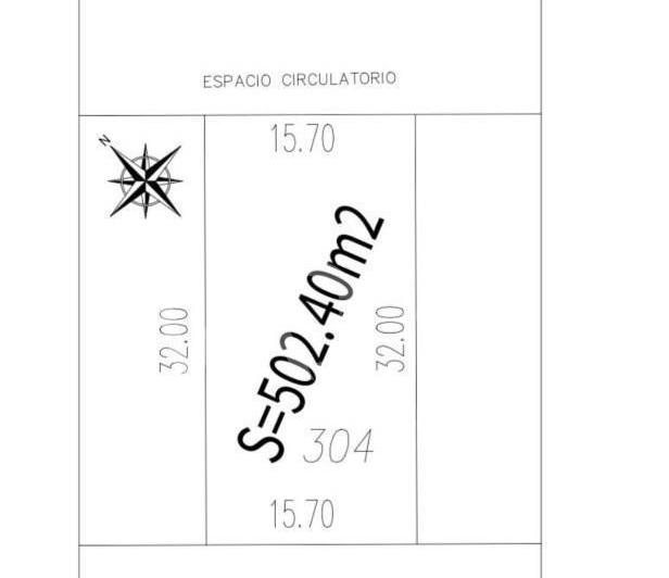 Terreno · 502m²