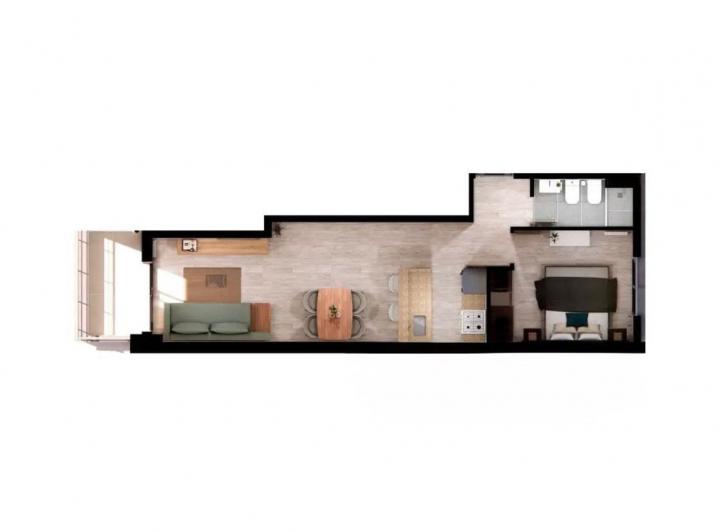 Departamento · 44m² · 2 Ambientes