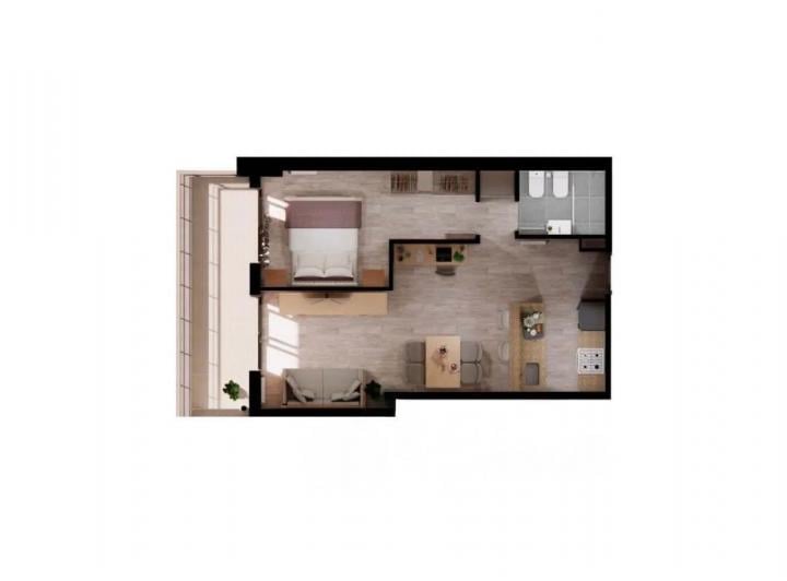 Departamento · 47m² · 2 Ambientes