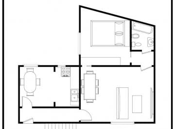 Departamento · 52m² · 2 Ambientes · 2 Ambientes, Gran Oportunidad!
