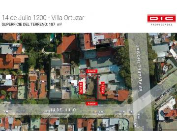Terreno · 187m² · Terreno Venta - Villa Ortuzar