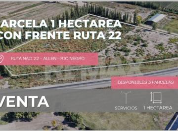 Campo · 1ha · Venta - Parcela 1 Hectarea Frente Ruta 22 - Allen