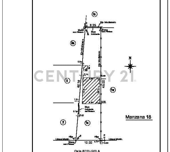 Terreno · 96m² · 3 Ambientes