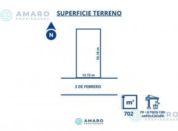 Terreno · 702m² · Venta · Terreno · Rosario · Centro