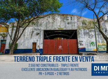Fachada · La Boca Terreno 701 m² Triple Frente