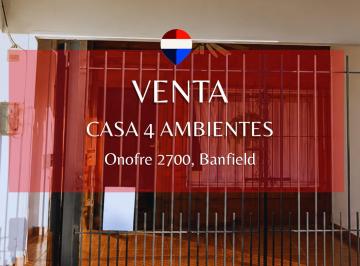 Casa · 46m² · 4 Ambientes · 1 Cochera · Venta Casa 3 Ambientes - Banfield - Apta Credito