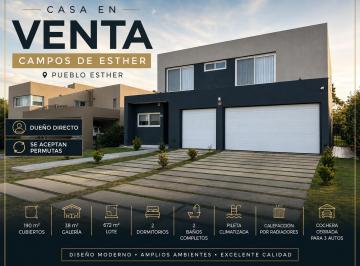 Casa de 2 ambientes, Pueblo Esther · Casa en Venta – Barrio Privado Campos de Esther | Pueblo Esther