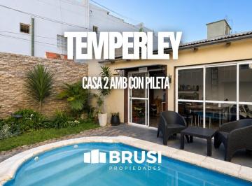 Casa · 145m² · 2 Ambientes · Casa en Venta en Temperley - Remodelada a Nuevo - 2 Ambientes