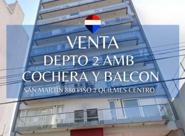 Departamento · 42m² · 2 Ambientes · 1 Cochera · Venta Dpto 2 Amb con Cochera Quilmes Centro
