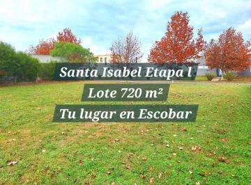 Terreno · 720m² · Lote en Venta Barrio Santa Isabel Etapa 1