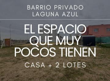 Casa · 225m² · 4 Ambientes · 3 Cocheras · Casa Mas Dos Lotes Barrio Laguna Azul Apto Credito
