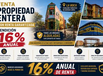 Edificio · 550m² · Venta Propiedad con Renta 16% Anual Garantizado