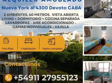 SIN COMISION INMOBILIARIA SIN INTERMEDIARIOS
Alquiler AMOBLADO Nueva York al 430 · Devoto Alquiler 2 Ambientes Amoblado Anual Sin Garantia