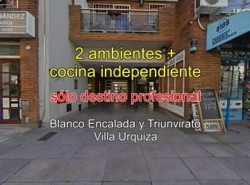 Departamento de 2 ambientes, Villa Urquiza · Departamento 2 Ambientes en Villa Urquiza Apto Profesional