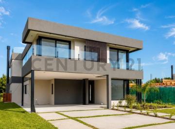 Casa · 403m² · 7 Ambientes · 2 Cocheras · Casa a Estrenar en Puentes Nordelta, 7 Ambientes con Pileta Que Da Al Lago