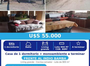 Casa de 1 ambiente, Villa Santa Cruz del Lago · Casa en Venta Indio Bamba