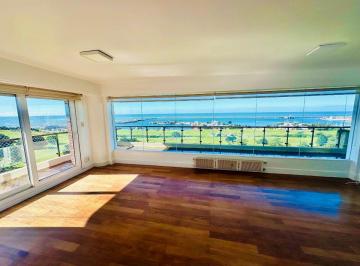 Departamento en Alquiler de 4 ambientes Playa Grande · Piso 4 Ambientes, Dependencia, Cochera Doble y Vista Frente Al Mar Playa Grande