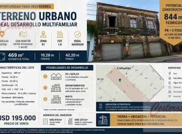 Terreno · 469m² · Terreno Céntrico con Construcción en Calle San Martin, Cañuelas.