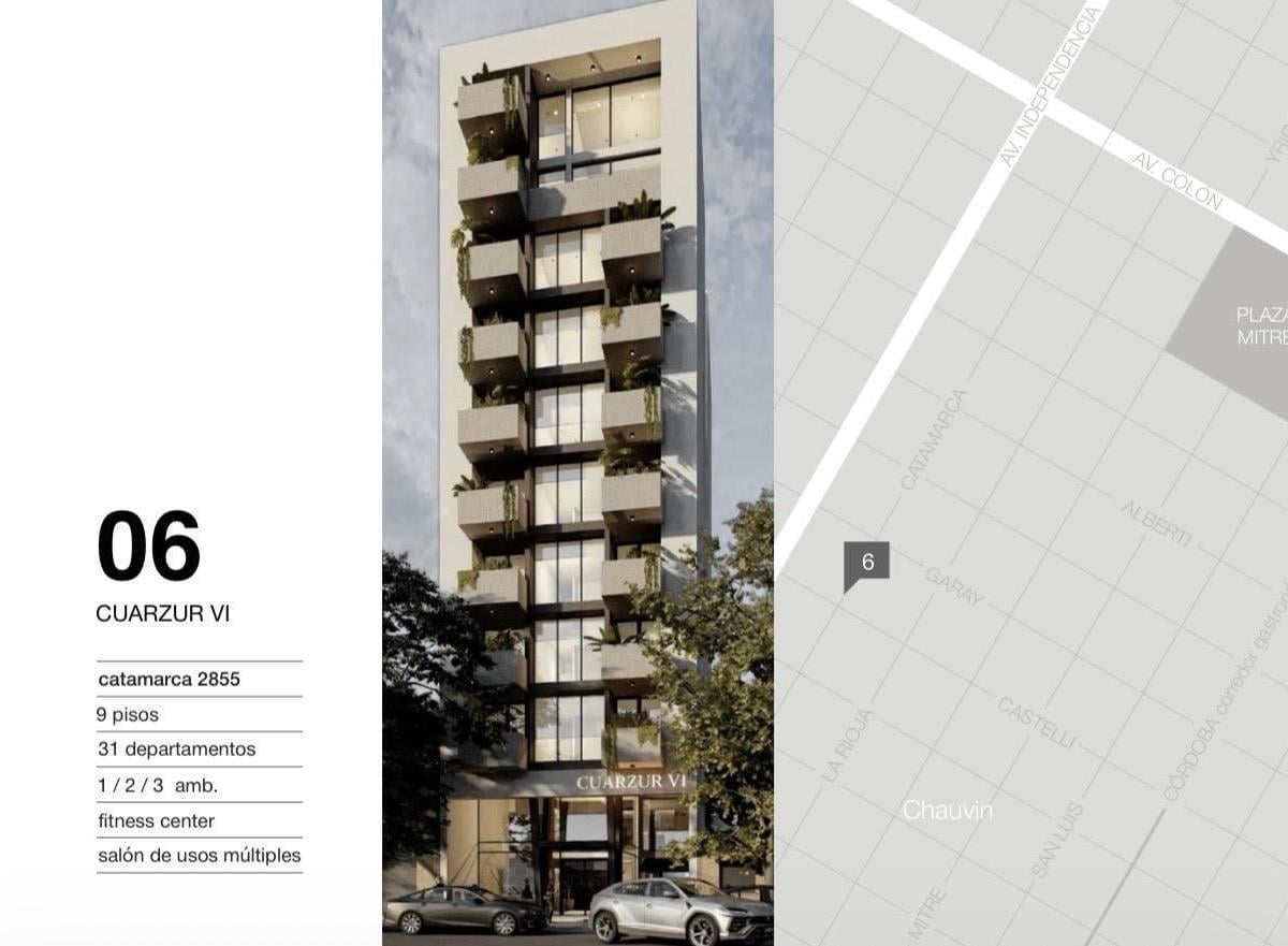 Cuarzur vi – 2 ambientes | 50 M² | plaza mitre