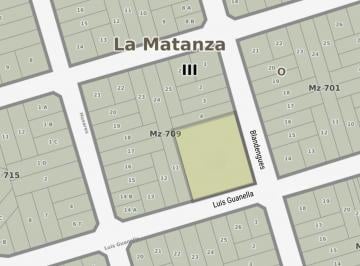 Terreno · 1688m² · Venta Lote - Aldo Bonzi