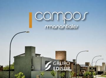 Terreno · 300m² · Lote en Venta en Campos de Manantiales, 300 m², Apto Residencial.