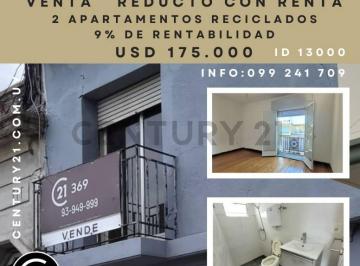 Departamento · 92m² · 5 Ambientes · Venta Dos Apartamentos con Renta - Reducto - Inversores