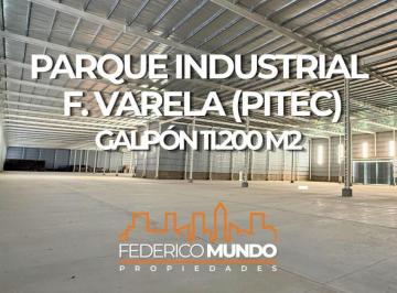 Bodega-Galpón · 11200m² · Galpon/deposito a Estrenar en Alquiler Parque Industrial Florencio Varela Pitec