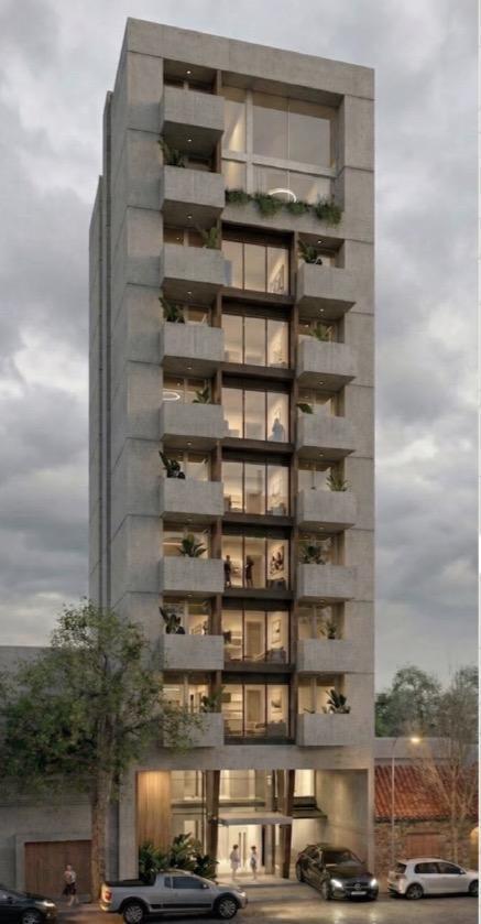 Venta de monoambiente de 45 mts2 con balcon y parrilla — Chauvín