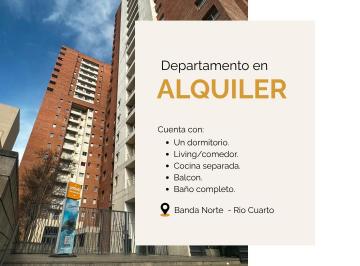 Departamento de 3 ambientes, Río Cuarto · Departamento en Alquiler - Banda Norte