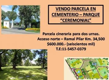 Caract. de venta · Parcela Funeraria en Cementerio Parque Ceremonial