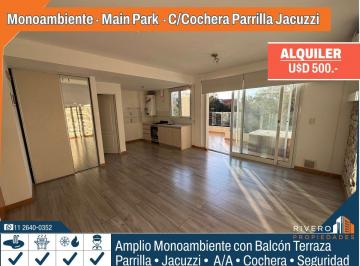 Departamento de 1 ambiente, Ezeiza · Monoambiente con Cochera Balcon Terraza Parrilla Jacuzzi Complejo Main Park