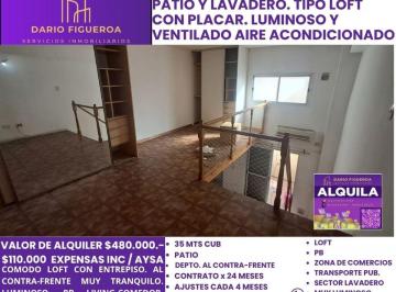 Departamento de 2 ambientes, Tres de Febrero · Departamento de 2 1/2 Amb Tipo Loft con Patio
