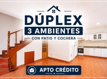 Casa · 55m² · 3 Ambientes · 1 Cochera · Venta Duplex 3 Ambientes Ramos Mejia Patio Cochera