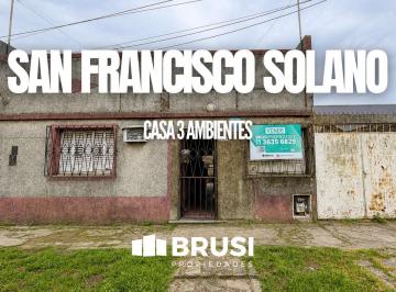 Casa · 80m² · 3 Ambientes · 1 Cochera · Casa en Venta en San Francisco Solano