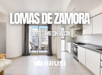 Departamento · 66m² · 3 Ambientes · 1 Cochera · Departamento en Alquiler - 3 Ambientes en Lomas de Zamora con Cochera