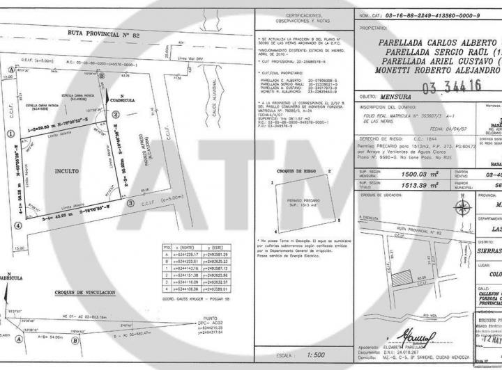 Terreno · 1500m²